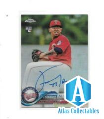 2018 Topps Chrome Rookie Autographs Refractor /499 #RA-FR Fernando Romero Auto